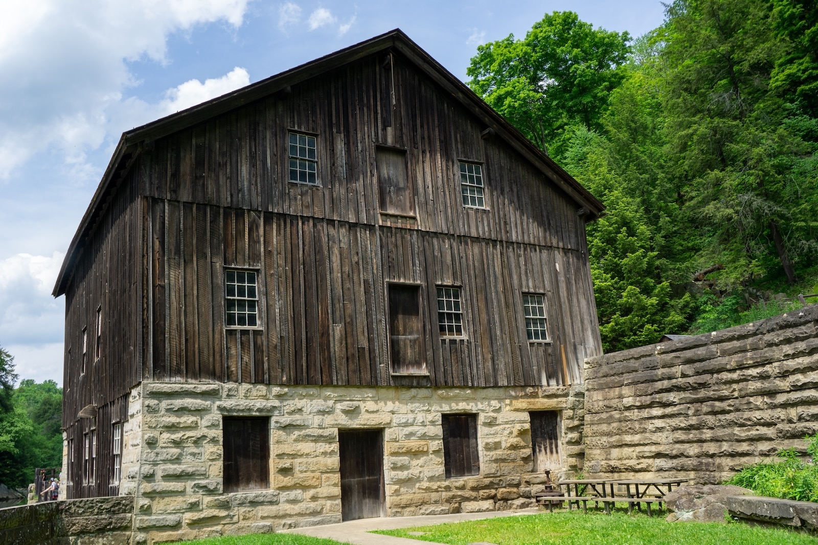 McConnell's Mill State Park is a 2,546 acres Pennsylvania state park in Perry and Slippery Rock Townships, Lawrence County, Pennsylvania in the United States. A gristmill on Slippery Rock Creek.