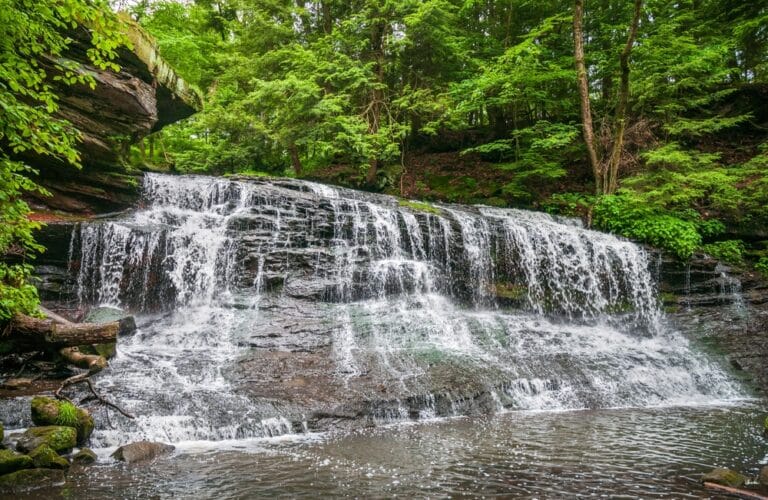Visit the Springfield Falls in Mercer County PA