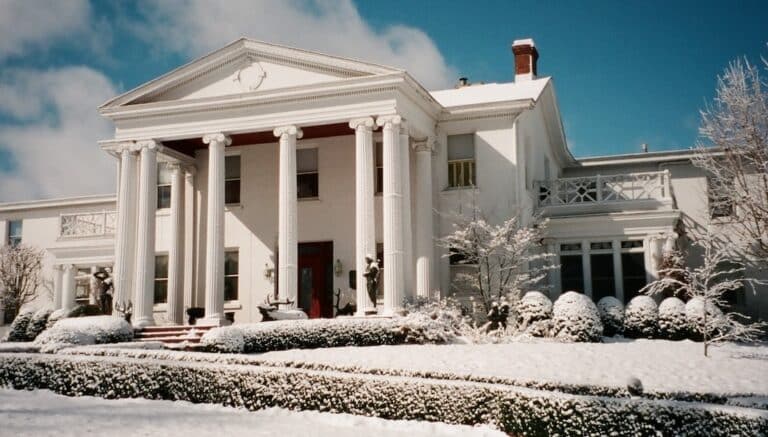 Weekend Trips from Pittsburgh are even better when Tara is your destination, photo of the exterior in the snow